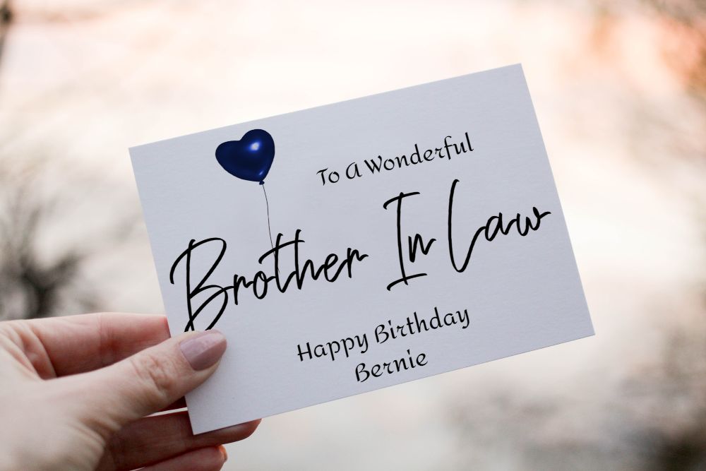 Brother In Law Birthday Card, Birthday Card for Brother In Law